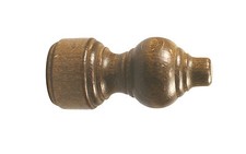 Endstücke Holz lackiert für