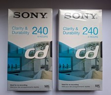 2 Sony - VHS - Videokassetten