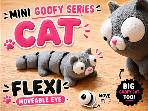 Mini flexi katze - beweglich, mit