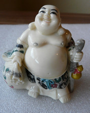 Lachender buddha hotei messing - lachender,
