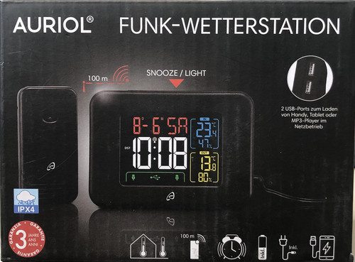 Led auriol funk wetterstation - led,