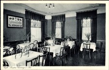 Ak Coswig in Sachsen, Café Saupe, Innenansicht - 4535982