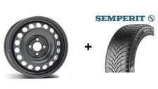 Winterräder Fiat 500 FA1 elektro 4x Stahlfelgen Semperit Winterreifen 185/65 R15