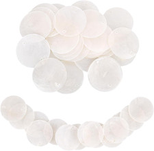 30 Muschel Perlmutt Scheiben