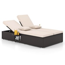 Outdoor Patio Daybed PE Wicker