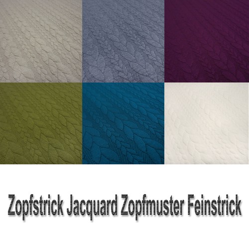Stoff zopfstrick jacquard - zopfstrick,
