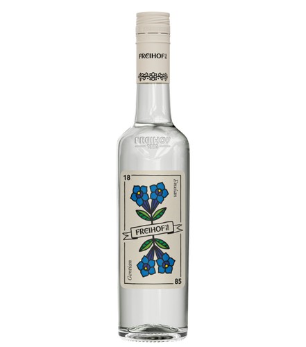 Freihof 1885 enzian schnaps - schnaps, /