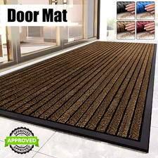 Antirutsch Gummi Fußmatte Robust Waschbar Teppich Indoor Outdoor Willkommen Türmatte
