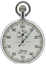 Rarität Stoppuhr Minerva „Type R.B.B. Patent“ Ferrari –Post Berlin-Amsterdam Ø50