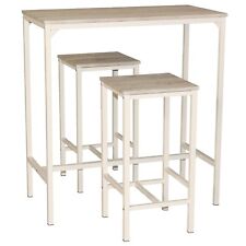 SET BAR TISCH Und 2 HOCKER Stühle Möbel Design Küche Wohnzimmer Mod. BRASIL