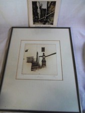 Radierung Walter Herzog Gartenaufgang  signiert und nummeriert II 8/75