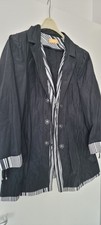 Damen Übergangsjacke Schwarz/ Weiß Gr.46 Neu Ohne Etikett Topzustand ,,BIBA"
