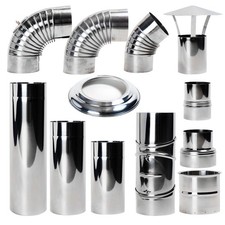 Ofenrohr Edelstahl 110-180mm