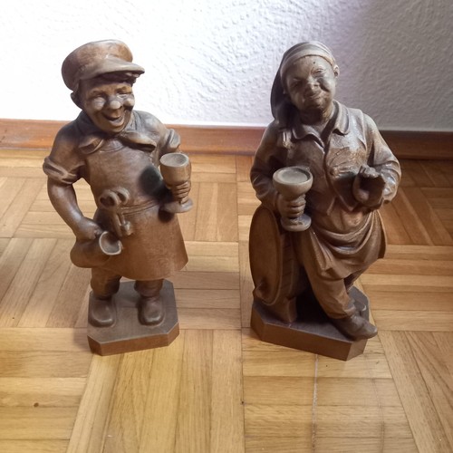 Schöne alte holzfiguren mit - holzfiguren,