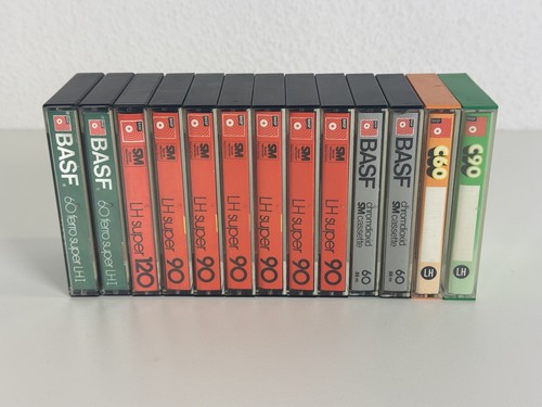 13x basf kassetten cassettes - kassetten,
