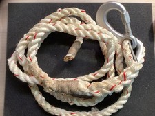 Rettungsseil Feuerwehr  Gerüstbau DDR Seil 2,8 Meter 1x Karabiner, unbenutzt