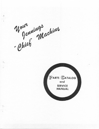 Jennings slot machine - machine, chief
