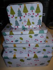 Weihnachtsdosen Motiv: Bäume