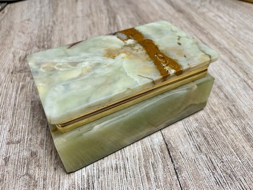 Vintage schmuckkästchen onyx - schmuckkästchen,