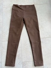 Damen Leggings Braun Wie Leder