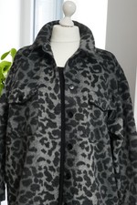 STUDIO UNTOLD ღ NEU Stylische Hemd Jacke ღ Gr.  42*44 ღ oversized ღ Leo-Plüsch ღ