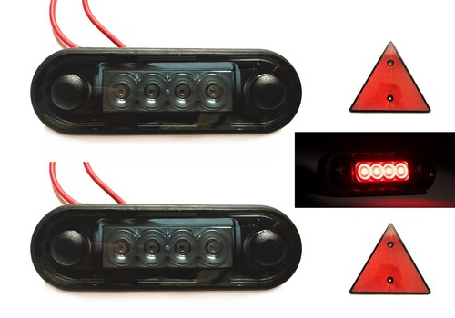 Rote led dunkles - 2x,