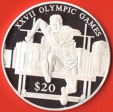 Göde - Olympia Gedenkmünzen - XXVII. Olympische Spiele - 20 Dollar Liberia