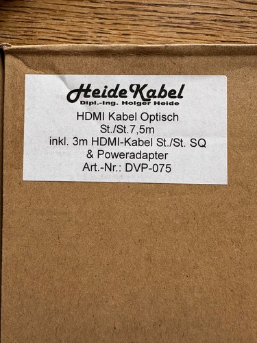 Heide kabel optisch - 7,5, m