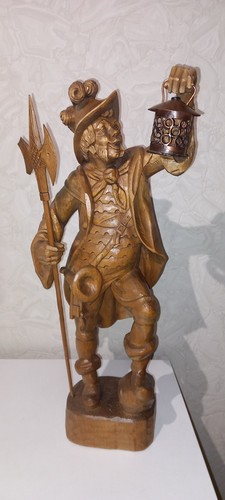 Holzfigur nachtwächter mit - nachtwächter,