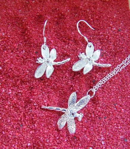 925 silber schmuck set libelle - 925,