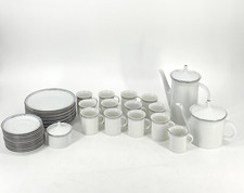 *ROSENTHAL KAFFEESERVICE BERLIN FRIEDRICHSTRAßE 4042 PLATINRAND VINTAGE 70ER