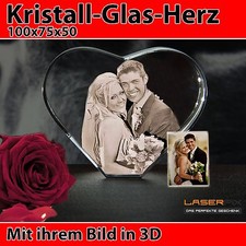 Herz mittel laser gravur - 3d,