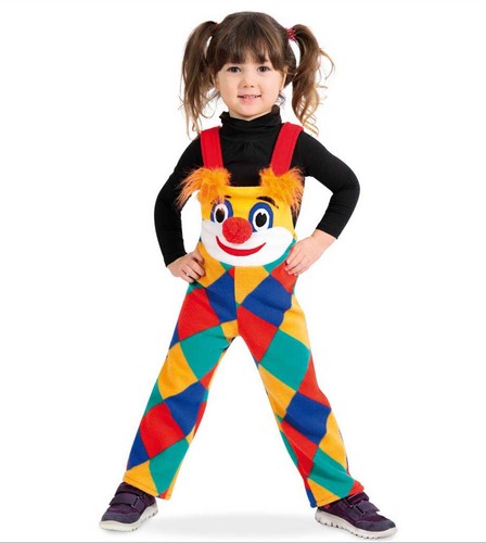 Kinderkostüm clown latzhose - kinderkostüm,