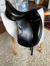 Dressursattel SELLERIA EQUIPE Monoblatt Platinum Oracle Special, schwarz