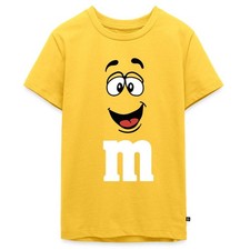 Gelbes M Faschingskostüm Mit Gesicht Karneval Gruppen Verkleidung Teenager