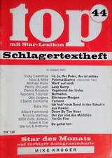 TOP SCHLAGERTEXTHEFT 44 - 1975 mit Autogrammkarte MIKE KRÜGER Nina Martin Bravo