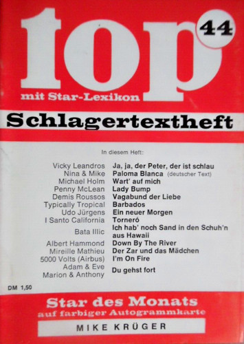 Top schlagertextheft 1975 - -,