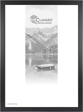 Bilderrahmen CLAMARO Schwarz Collage nach Maß FSC® Holz Modern eckig 30mm Breit 