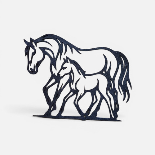 Pferd mit fohlen wanddeko - mit,