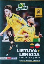 offizielles Programm 12.10.2025 Lithuania Litauen - Poland Polska Polen 