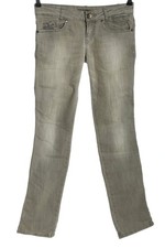 KILLAH Hüftjeans Damen Jeans Gr. DE 38 hellgrau Street-Fashion-Look