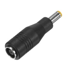 DC-Steckeradapter, DC 8 mm Buchse auf DC 5,5 mm x 2,5 mm Stecker, Schwarz