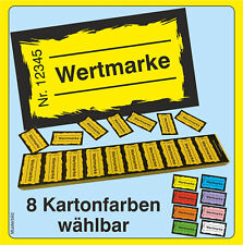 1000 Wertmarken  █►Gratis