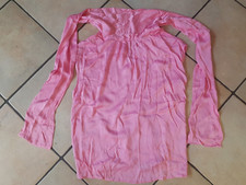 Feine pinkfarbene Seidenbluse