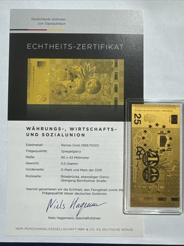 Reines gold note währungs - reines,