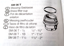 Braukmann Siebtasse messing SM06T  1/2"-34" Ersatzteil