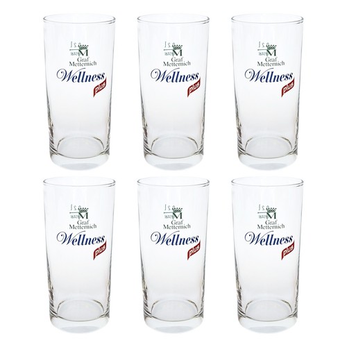 Graf metternich glas - 6x,