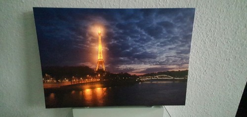 Led leuchtbild paris wandbild - led,