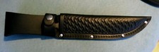 Schwarze leder scheide - schwarze,