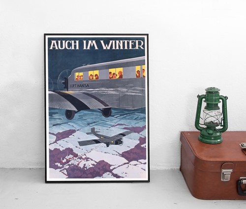 Poster lufthansa auch - poster,